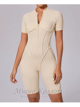 Гладкий комбенизон Shorts Body Crop T-shirt Skin model 109